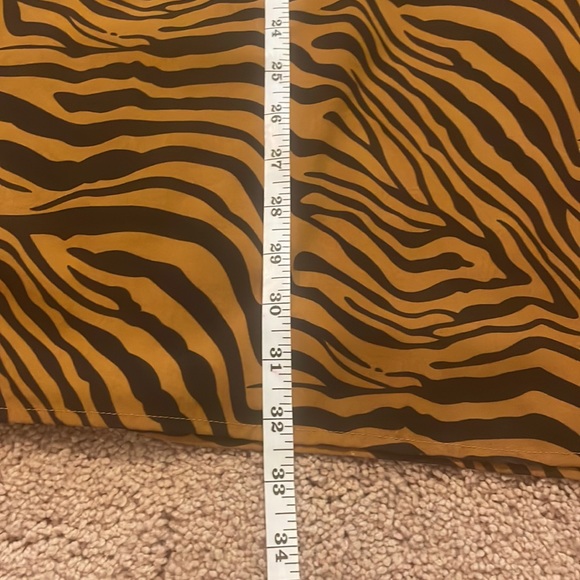 Pure Navy Animal Print Orange & Black Skirt - Picture 8 of 9